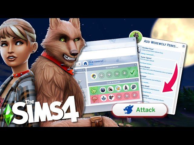 MODS making The Sims 4: Werewolves BETTER! + LINKS