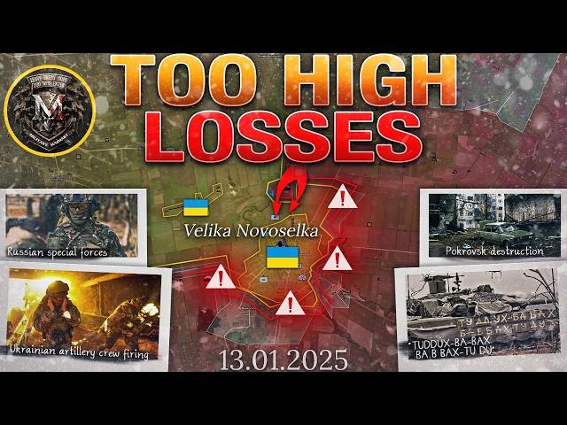 Cold War II ️ Over 1 Million Losses ️ Velyka Novosilka Collapses ️ Military Summary  2025.01.13