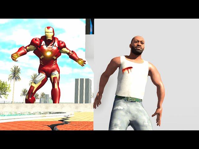 FRANKLIN BECAME IRON MAN TO SAVE THE CITY IN INDIAN BIKES DRIVING 3D