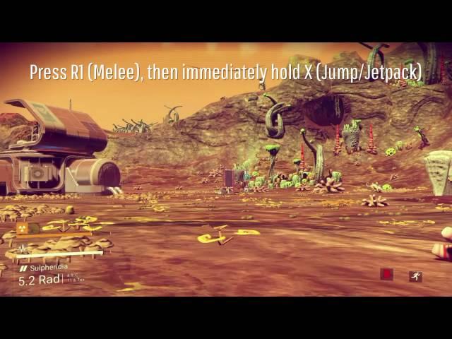 No Man's Sky - Jetpack melee fast movement boost technique