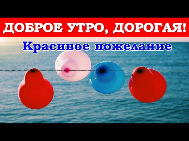  Доброе утро, дорогая! Красивое пожелание С добрым утром девушке, женщине, подруге, маме
