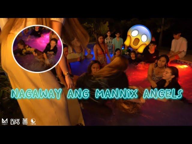 INAWAY NILA ANG MARIE TWINS SABBY HINULOG SA POOL|MANNIXFAM