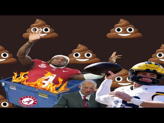 Alabama , Kalen DeBoer, Jalen Milroe SHAAT the bed | Michigan beats Alabama