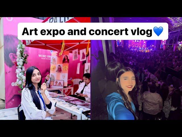 Art expo and concert vlog#jalalabadstateuniversity #norafatehi #medicalstudentslife#vlog#abroad