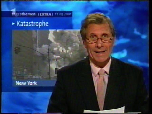 Nachrichtenaufnahmen Anschläge 11.09.2001 - ARD - (LQ VHS Rip) [9/11 Terror Attacks, German TV]