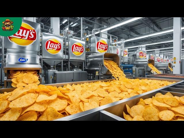 How Millions of Lay's Chips are Made In Factory With Modern Food Processing Technology