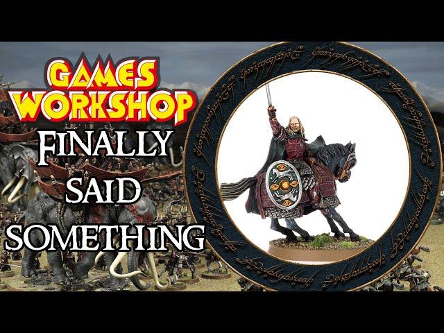 They FINALLY said something! ~ Games Workshop Middle Earth Announcement