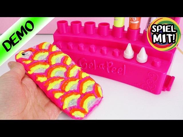 Gel a Peel deutsch DIY HANDYHÜLLE für IPhone | Neon Set im Test | Demo Spiel mit mir Kinderspielzeug