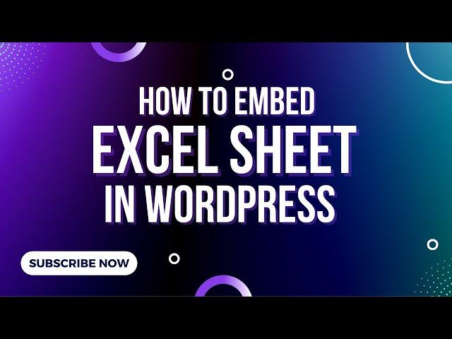 How to Embed Excel sheet in Wordpress website | TablePress plugin