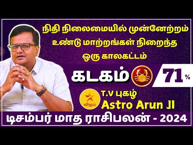 கடகம் December Month Rasipalan - 2024 | Kadagam | Kadaga rasi | Rasipalan | Jothidam | Subiksha