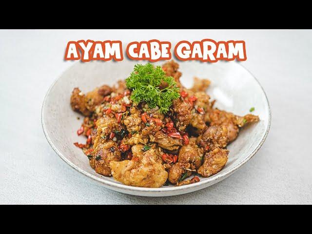 Terlalu Enak ! Bikin Nambah ! Resep Ayam Goreng Cabai Garam [ Lada Garam ]