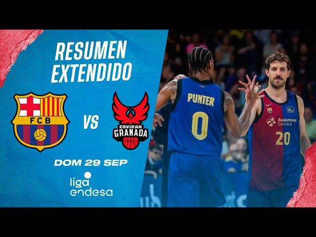 Resumen Extendido: Barcelona inicia con victoria sobre Covirán Granada - Fecha 1 Liga Endesa