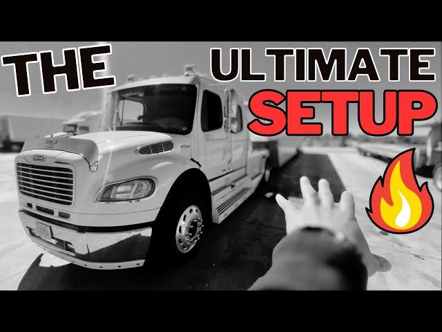 The Ultimate Enclosed Car Hauling Hotshot Setup | Freightliner Sports Chassis + 53’ Trailer Tour