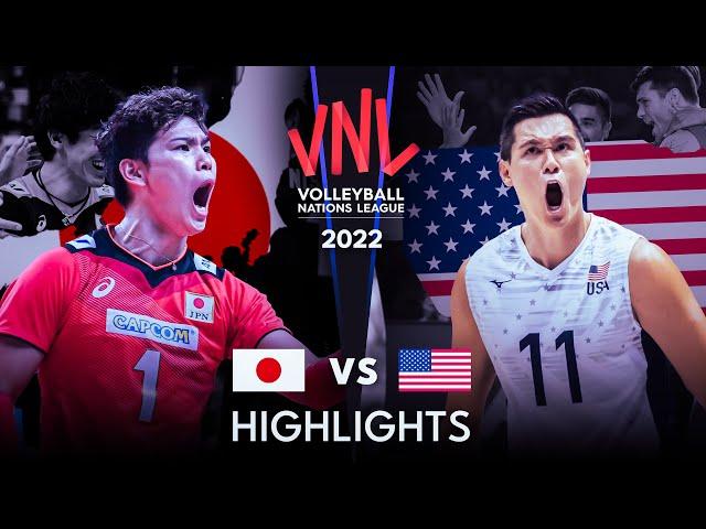 LEGENDARY MATCH | JAPAN vs USA | Men's VNL 2022