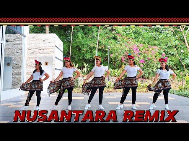 NUSANTARA REMIX || Line Dance || Demo by Astri & Happy Beauty LD Class