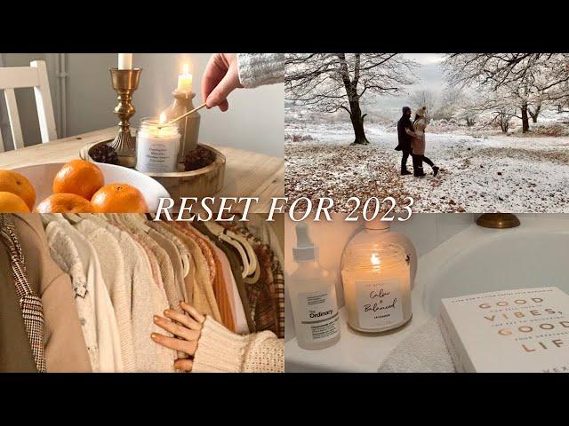 Reset for 2023 | self care, dieting tips & what I eat in a day to lose weight, wardrobe clear out