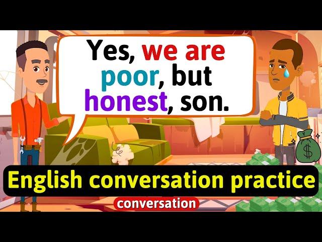 Practice English Conversation (Poor family) Improve English Speaking Skills