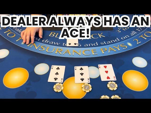 Blackjack | $500,000 Buy In | UNBELIEVABLE High Roller Casino Session! Dealer Just Always Had An Ace