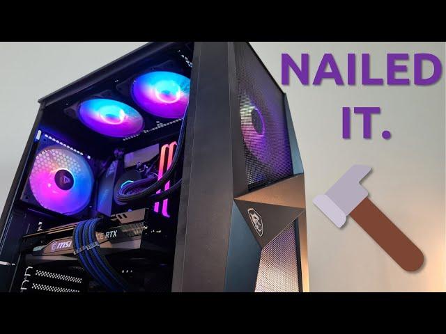 MSI MAG FORGE 100R Review - Changing the game for budget PC cases! Gaming PC Build