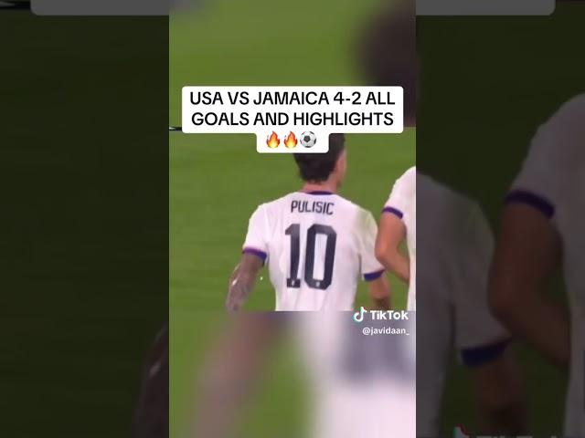 USA vs Jamaica highlights #usa #jamaica #us #soccer #football #christianpulisic #pulisic #fyp #fy #w