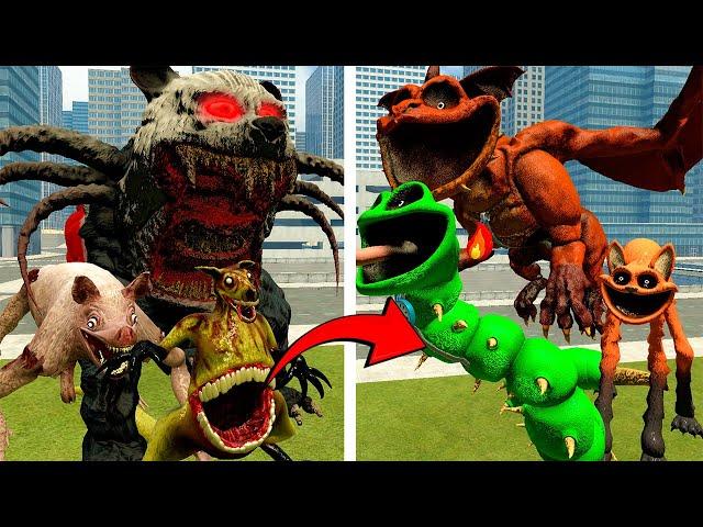 All Zoochosis Mutant Animals vs All Smiling Critters in Garrys Mod 