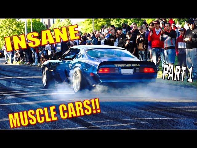 V8 Muscle Cars & Wild Street Burnouts!! - Vantaa Cruising 7/2022 - PART 1