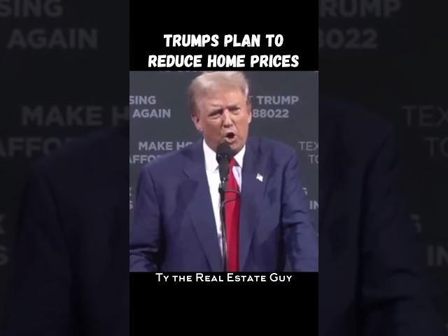 Donald Trump's PLAN to REDUCE the Price of HOMES