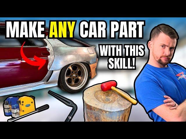 Step Up Your Custom Car Building! -- How To SHRINK Steel (Metal Shaping For Beginners)