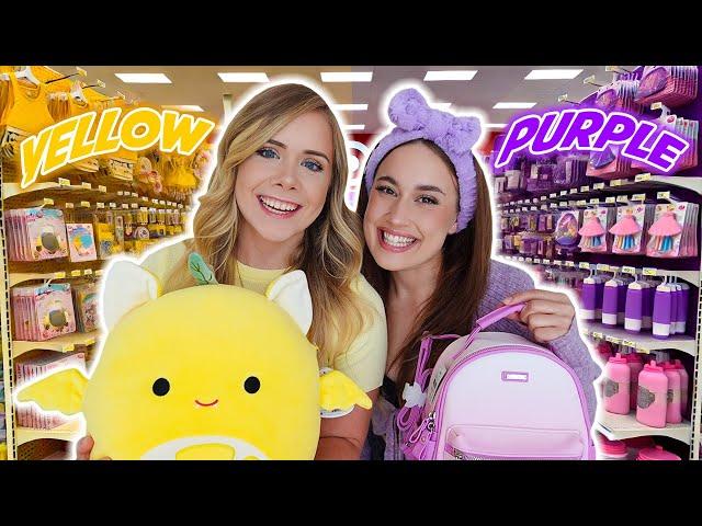 YELLOW VS PURPLE SHOPPING CHALLENGE!