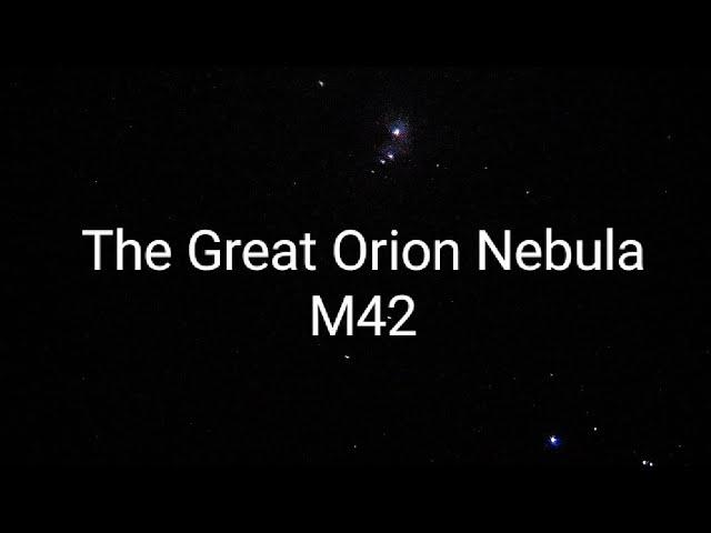 The Great Orion Nebula (M42) - British Astronomical Association Messier challenge