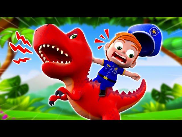 A Day in Dinosaur World | Dinosaur Song | NEW Nursery Rhymes & Funny Cartoon For Kids