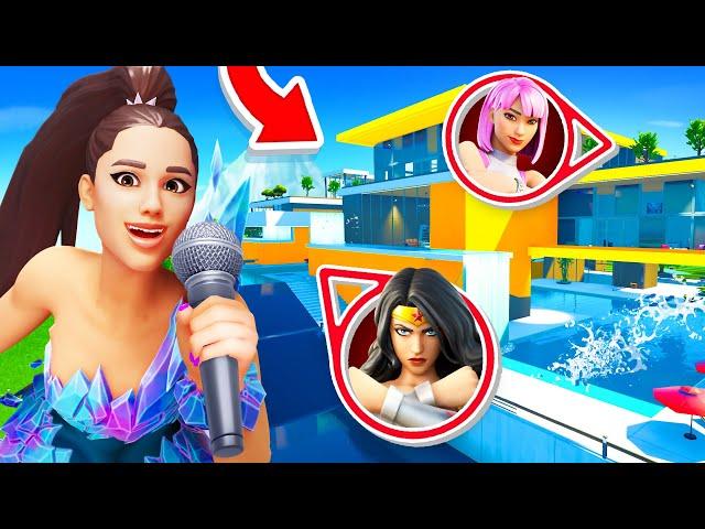 CACHE CACHE dans la Maison d'ARIANA GRANDE sur FORTNITE