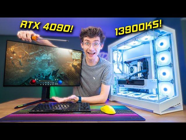 The MOST POWERFUL Gaming PC You Can Build?!  RTX 4090, Intel 13900KS, NV7 w/ Benchmarks | AD