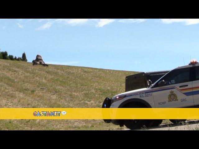 Police swarm neighbourhood