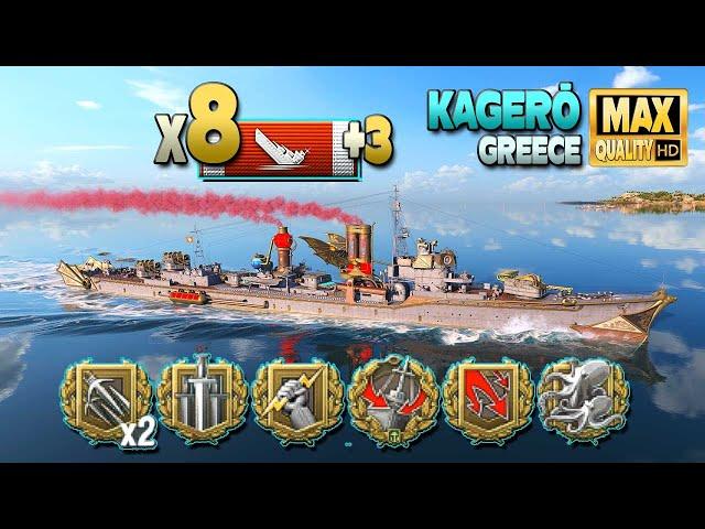 Kagerō: Destroyer division destroyed 11 ships - World of Warships