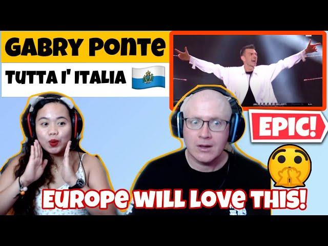 Gabry Ponte - Tutta l'Italia | San Marino Eurovision Reaction