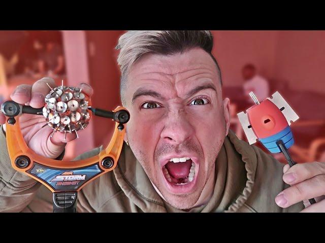 MOST DANGEROUS TOY OF ALL TIME!! *BLOOD ALERT* (EXTREME NERF GUN / ZING BOW / SLING SHOT EDITION!!)