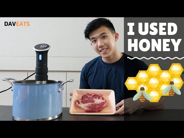 Sous Vide Steak in HONEY using the Anova Precision Cooker | DavEATS