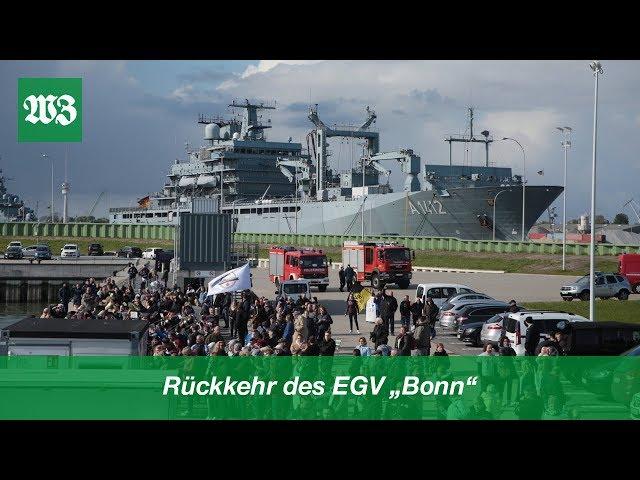 Rückkehr des EGV "Bonn" | Wilhelmshavener Zeitung