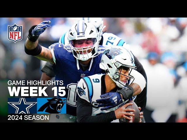 Dallas Cowboys vs. Carolina Panthers | 2024 Week 15 Game Highlights