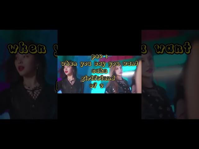 pov:- you want cake you v girlfriend his rxn️ #funnyshorts #taehyung #lovemeagain #itzy #btsarmy