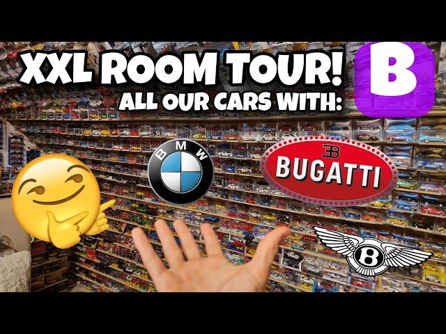 BMW, Bugatti, Bentley: ALL our cars with letter "B" - ROOM TOUR of our diecast modelcar collection!