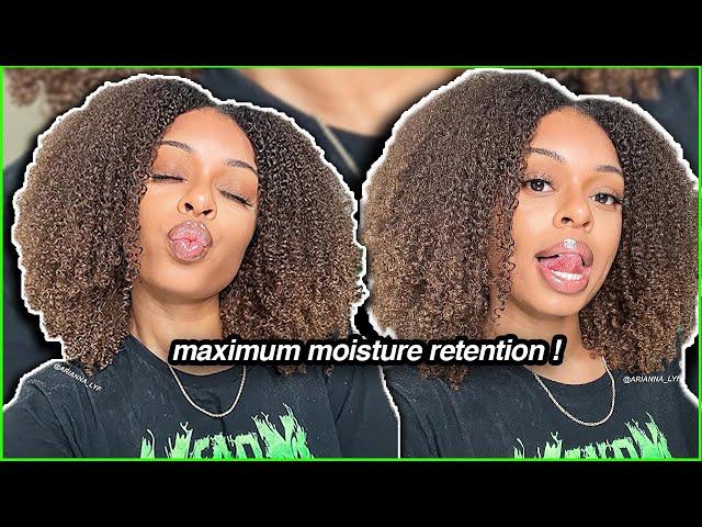 MY BLEACHED CURLY AFRO ROUTINE - maximum moisture retention  4a/4b natural hair | Arianna_LYF