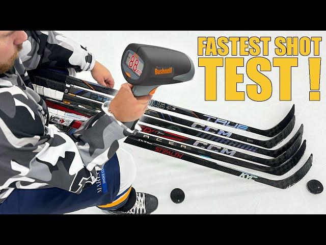 Which stick brand has the FASTEST Shot !? Bauer vs CCM, Warrior, KYC and TRUE Hockey