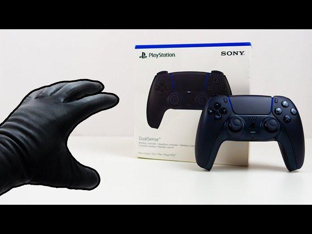 Sony PlayStation 5 PS5 Dual Sense Controller Midnight Black Unboxing - ASMR