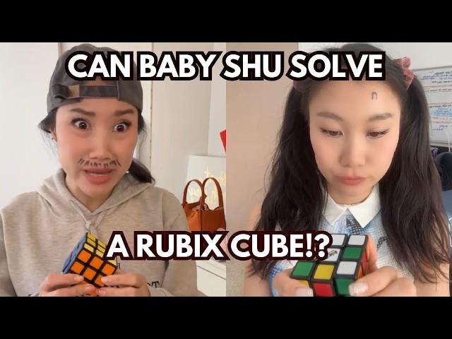 Can Baby Shu solve a Rubix Cube!?