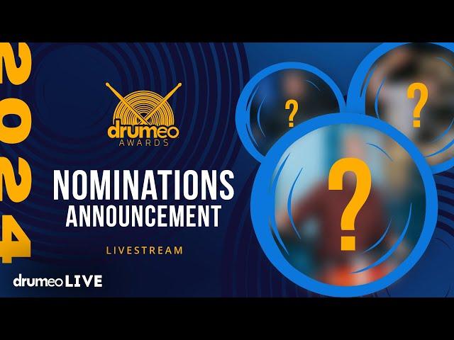 Drumeo Awards 2024 | Nominee Announcement Livestream (Win A Drum-Set!)