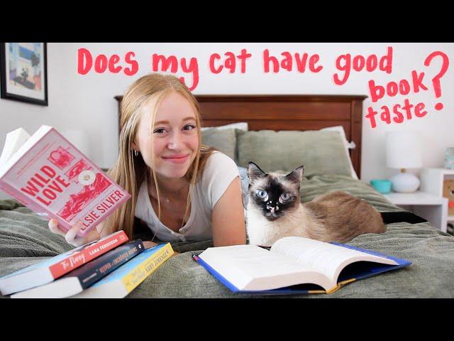 My Cat chooses the Books I read for a Week!! 