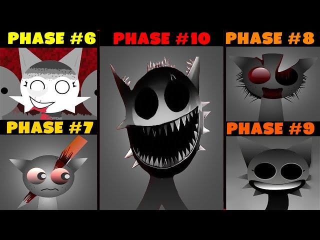 Phase 6 VS Phase 7 VS Phase 8 VS Phase 9 in Incredibox Sprunki versions + NEW MOD