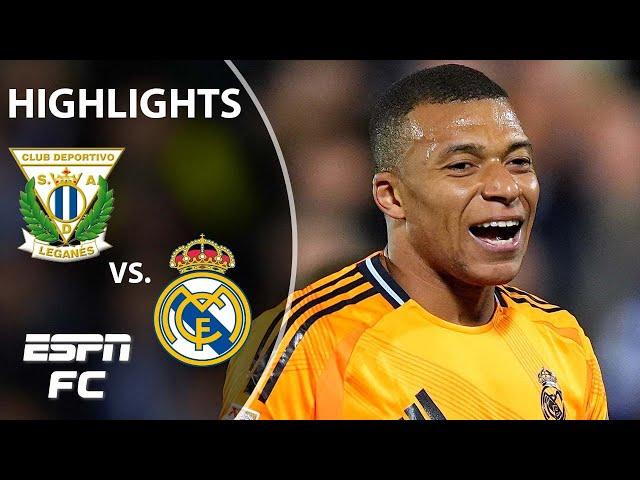  KYLIAN MBAPPE SCORES  Leganes vs. Real Madrid | LALIGA Highlights | ESPN FC